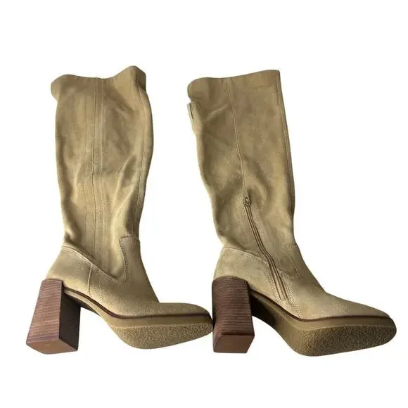 Vince Camuto Eyana Suede Over-The-Knee Boots Size 7 - Picture 2 of 5